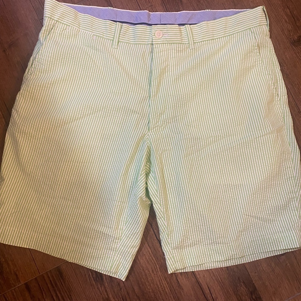 Ralph Lauren Green Striped Men's Shorts